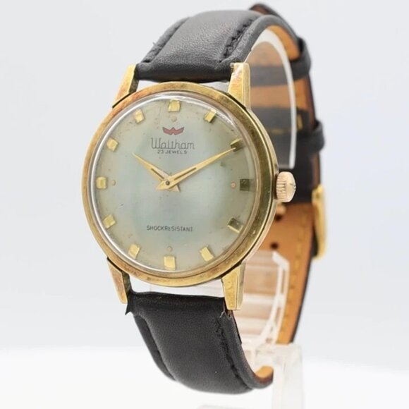 Vintage Waltham Sunburst Dial Men display picture 2